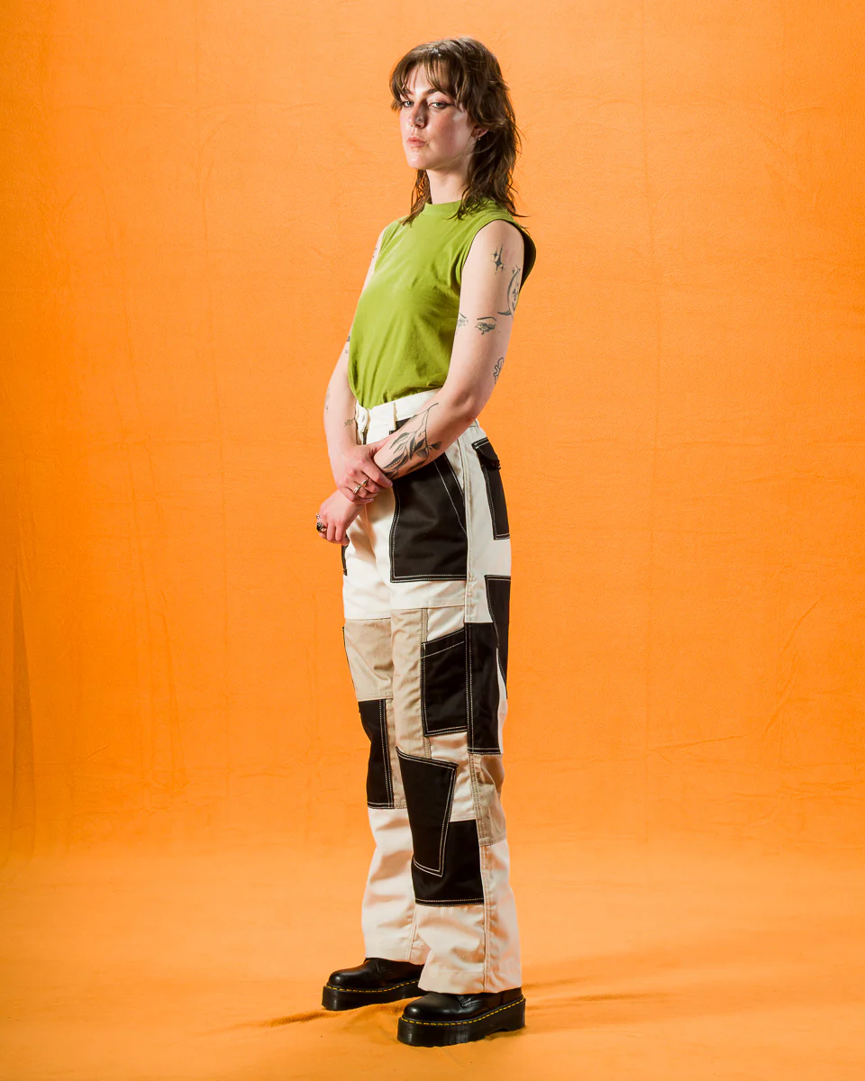 Unisex Freedom Flight Trouser - White/Black 4 Unisex Freedom Flight Trouser - White/Black