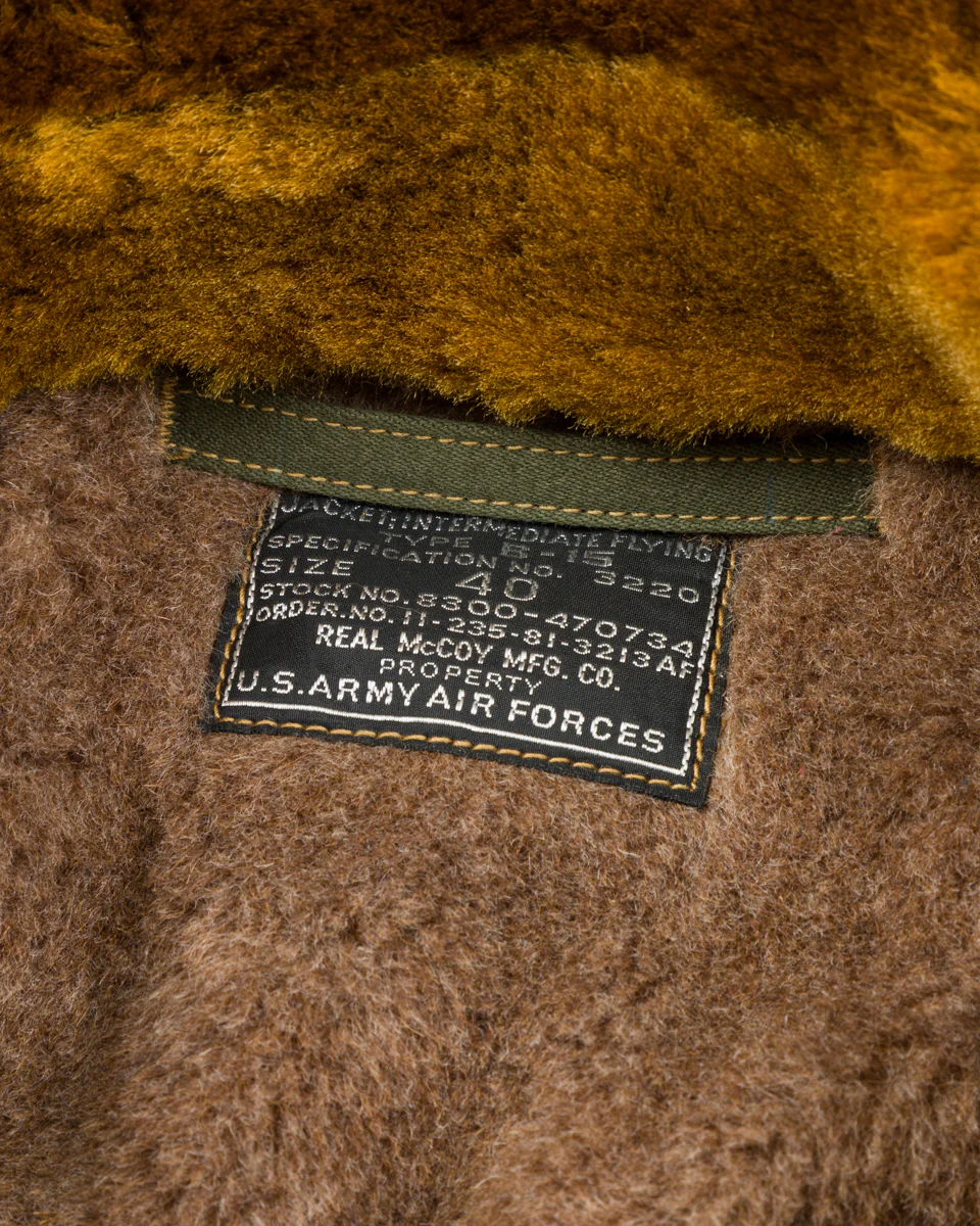 Type B-15 Real McCoy MFG. Co. - Olive 8 Type B-15 Real McCoy MFG. Co. - Olive