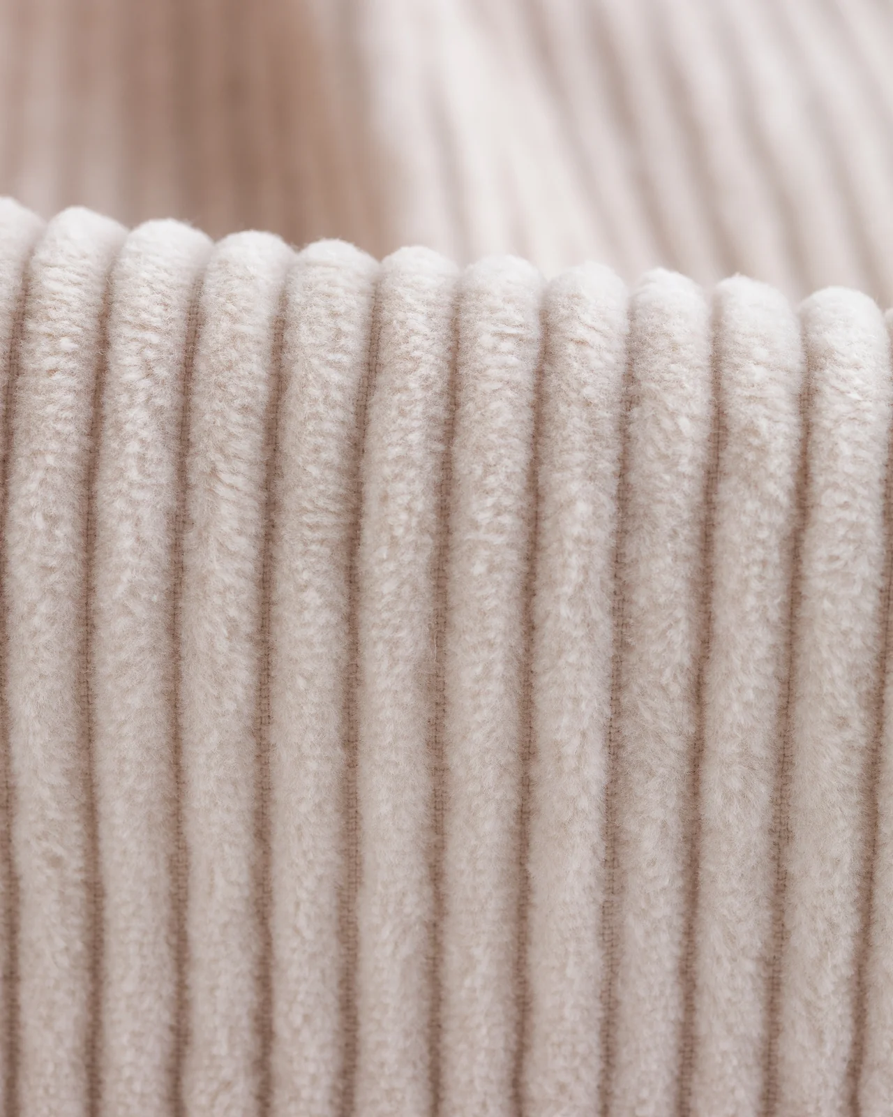 Double Pleats Trousers - White Wide Wale Corduroy 10 Double Pleats Trousers - White Wide Wale Corduroy