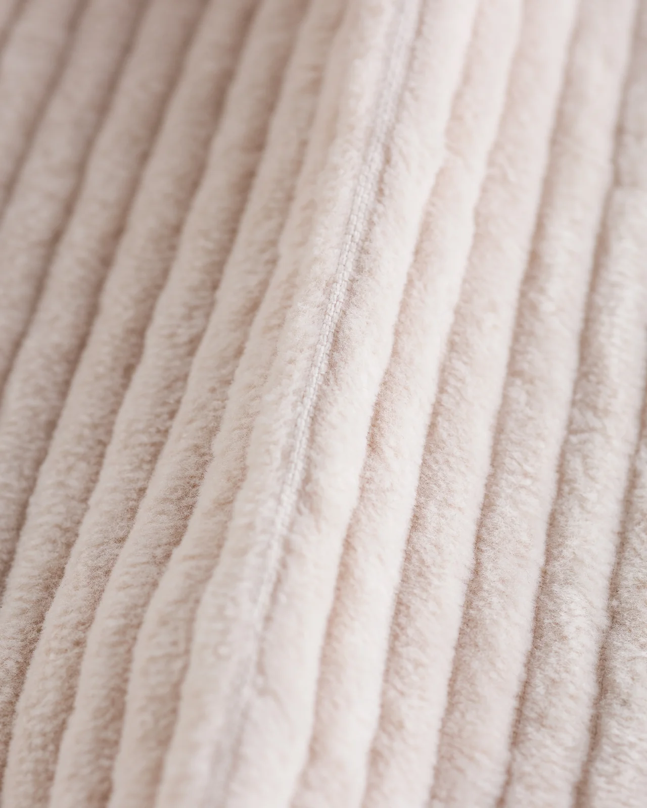 Double Pleats Trousers - White Wide Wale Corduroy 12 Double Pleats Trousers - White Wide Wale Corduroy