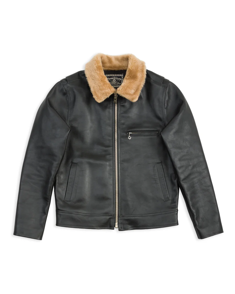 FJ-1 Leather Jacket - Black Horsehide