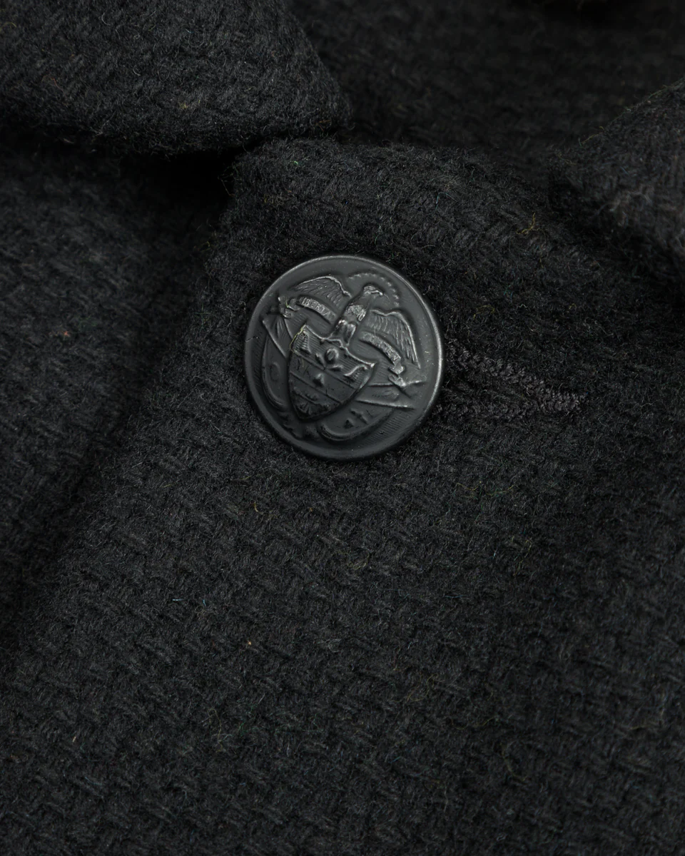 Jute Coat - Black Wool Flannel Vicente 11 Jute Coat - Black Wool Flannel Vicente