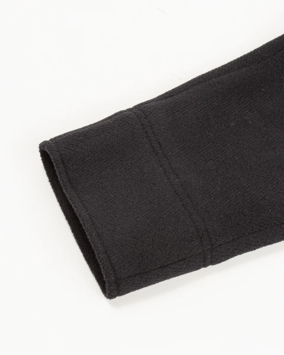 Platica Peacoat - Black Mallelieus Vintage Velour Overcoating 15 Platica Peacoat - Black Mallelieus Vintage Velour Overcoating