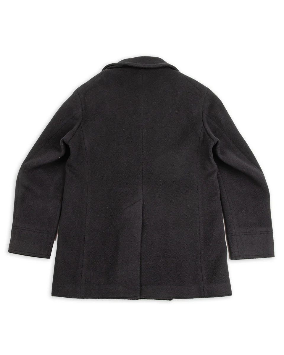 Platica Peacoat - Black Mallelieus Vintage Velour Overcoating 2 Platica Peacoat - Black Mallelieus Vintage Velour Overcoating