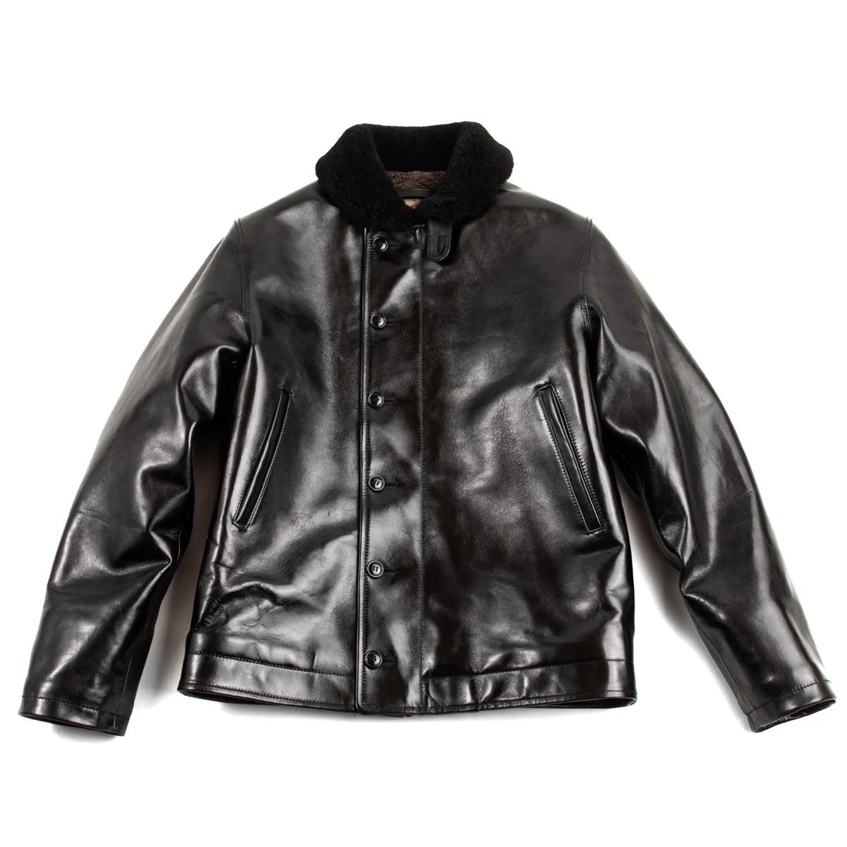 Aniline Horse N-1 Deck Jacket - Black (LN-1)