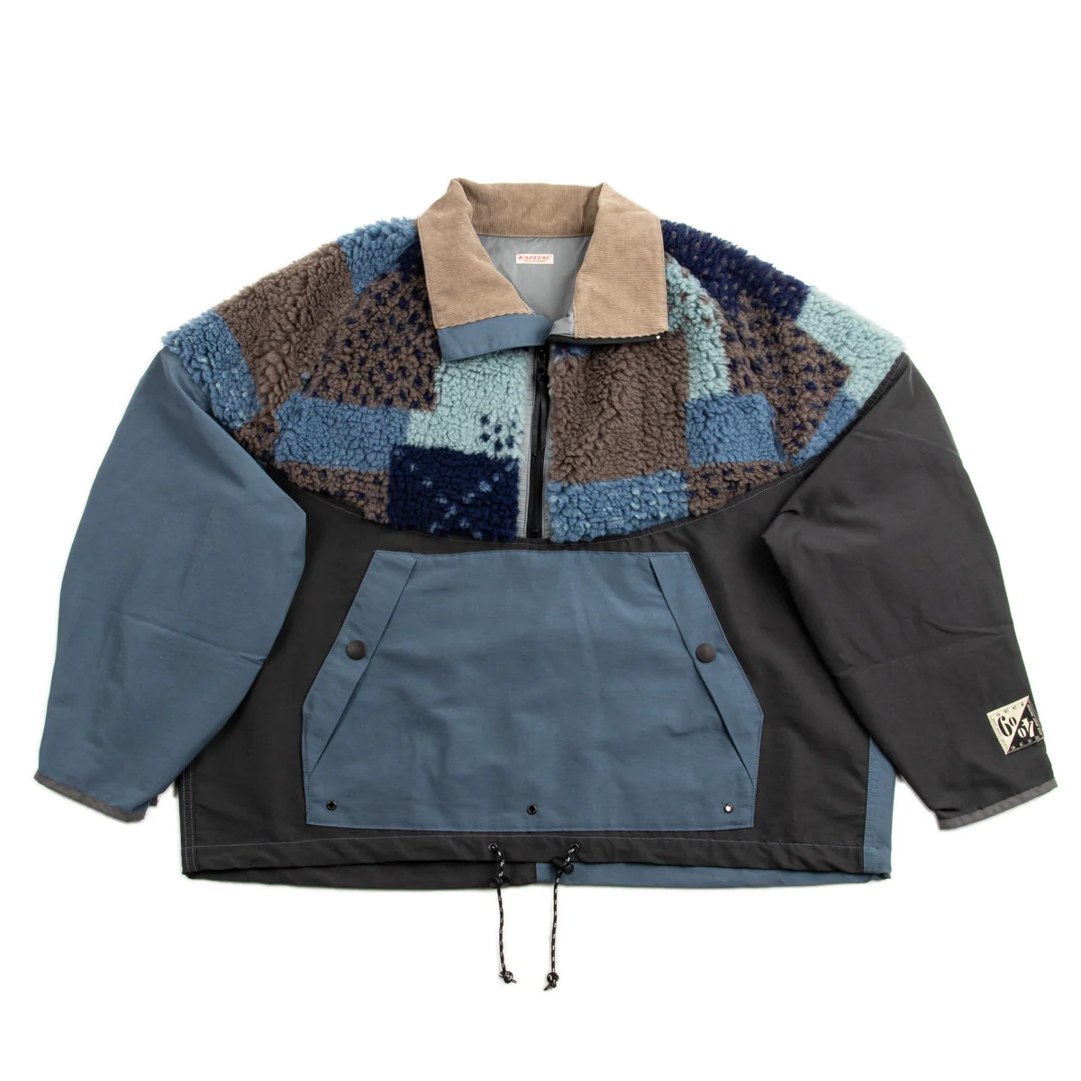 60/40 Cloth x TUGIHAGI Fleece HUTTE Anorak - Navy