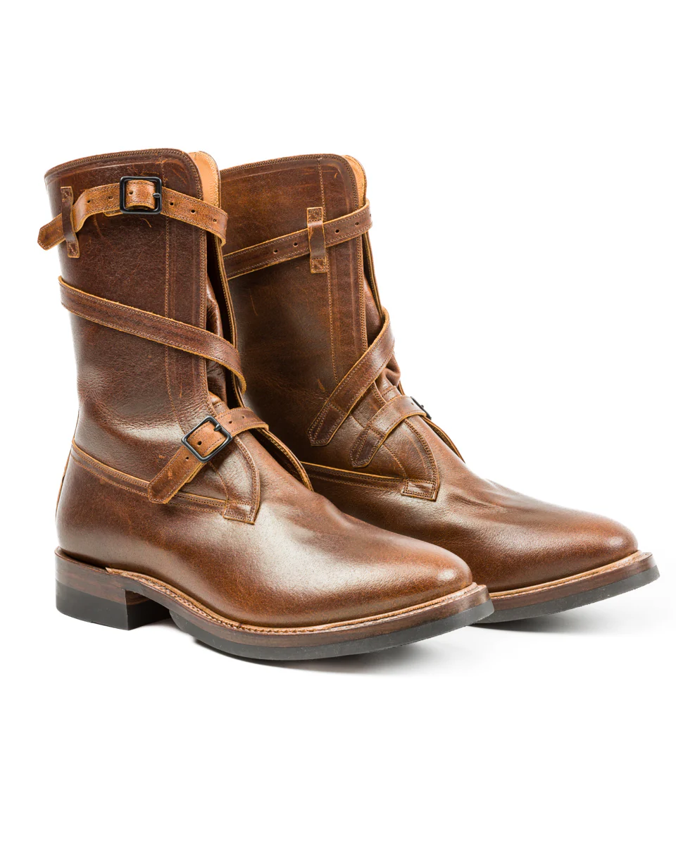 Tanker Boots - Havana Burnished Roughout