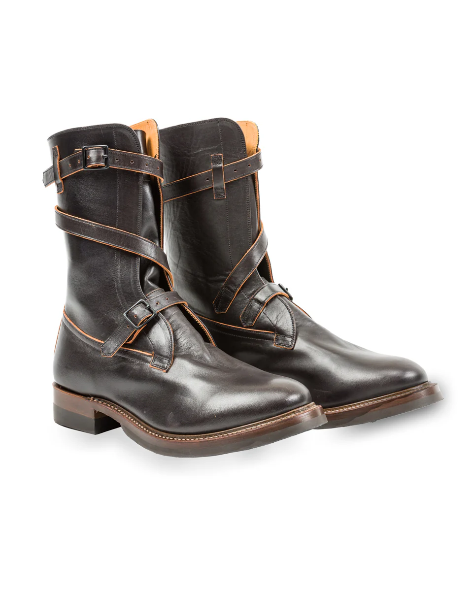 Tanker Boots - Black Horsehide