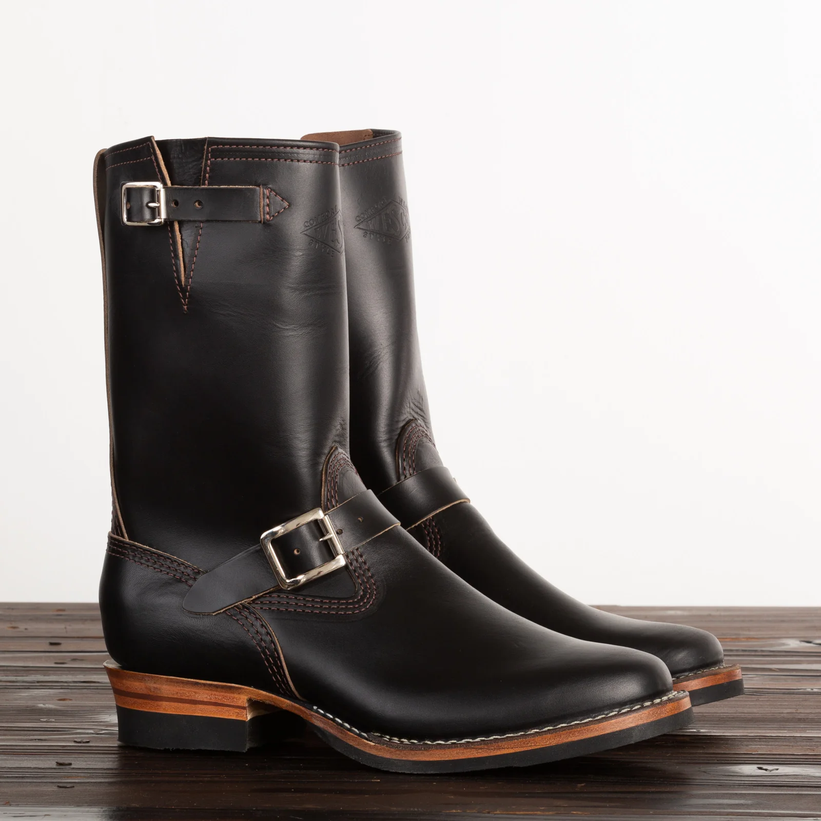 Mister Lou Engineer Boot - Black Horsehide