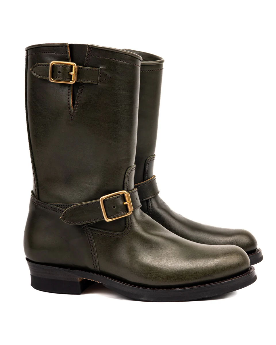 Engineer Boot - Olive Eco Horse (EB-01)
