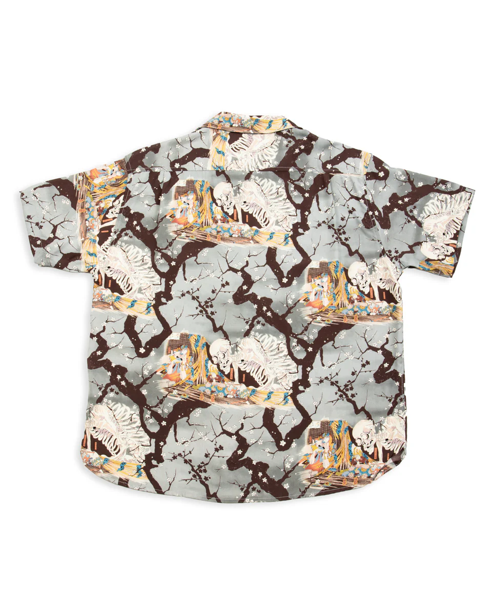 Hawaiian Shirt - Light Blue Skeleton 2 Hawaiian Shirt - Light Blue Skeleton