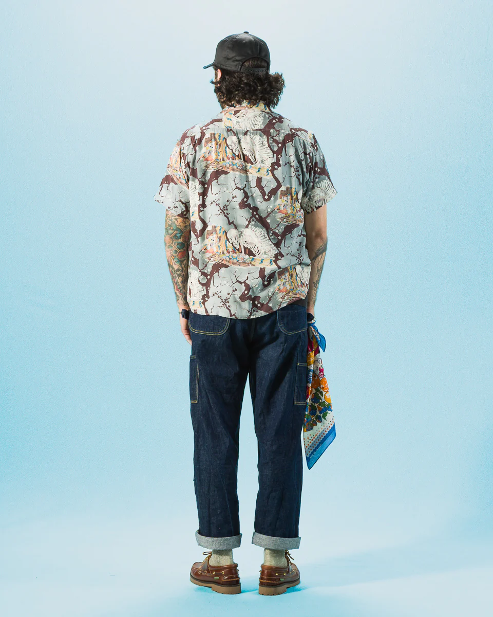 Hawaiian Shirt - Light Blue Skeleton 5 Hawaiian Shirt - Light Blue Skeleton