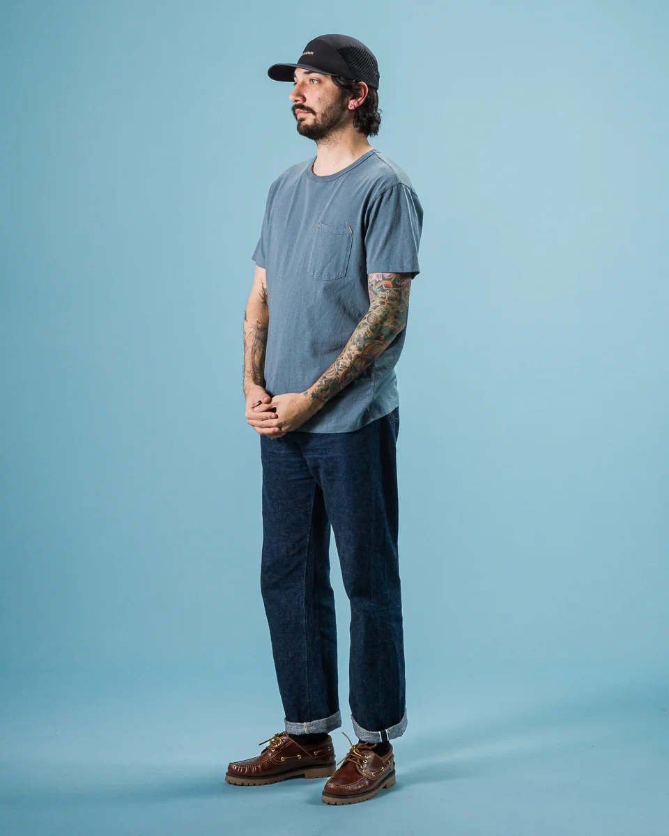 9oz Pocket Tee - Faded Blue 3 9oz Pocket Tee - Faded Blue