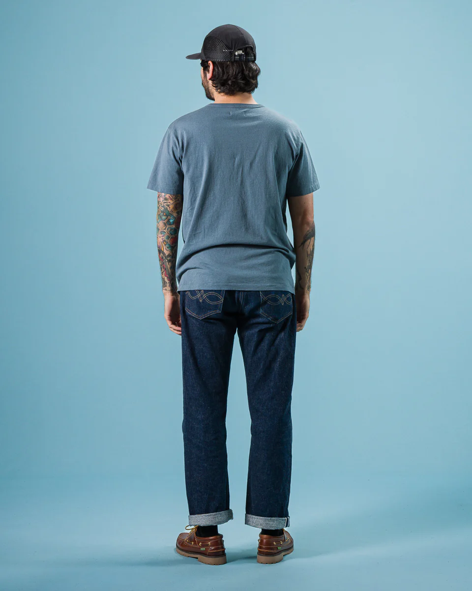9oz Pocket Tee - Faded Blue 5 9oz Pocket Tee - Faded Blue