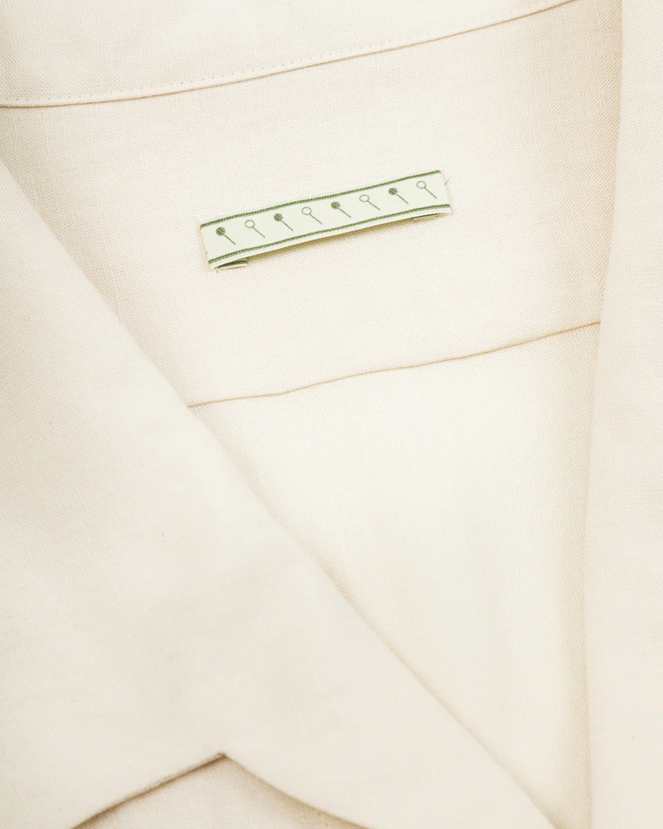 Bamboo Linen Open Collar Short Sleeve Shirt - Beige 6 Bamboo Linen Open Collar Short Sleeve Shirt - Beige