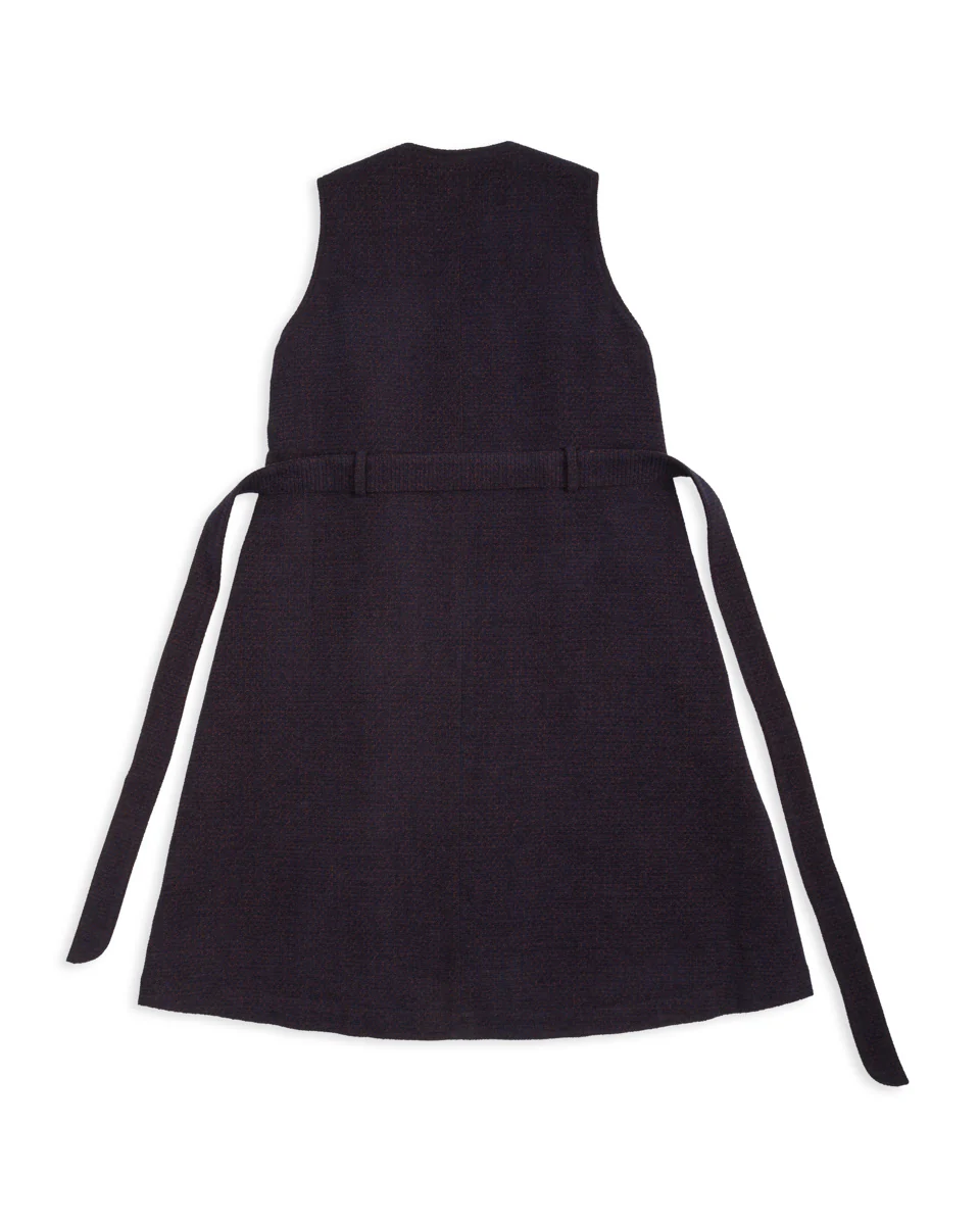 Bauerin Waist Coat Onepiece - Navy 2 Bauerin Waist Coat Onepiece - Navy