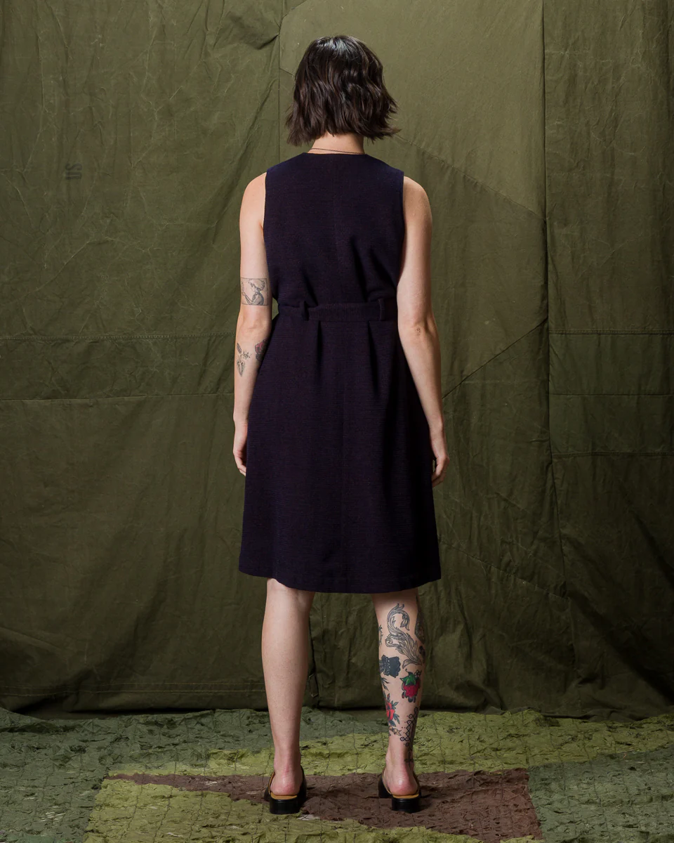 Bauerin Waist Coat Onepiece - Navy 5 Bauerin Waist Coat Onepiece - Navy