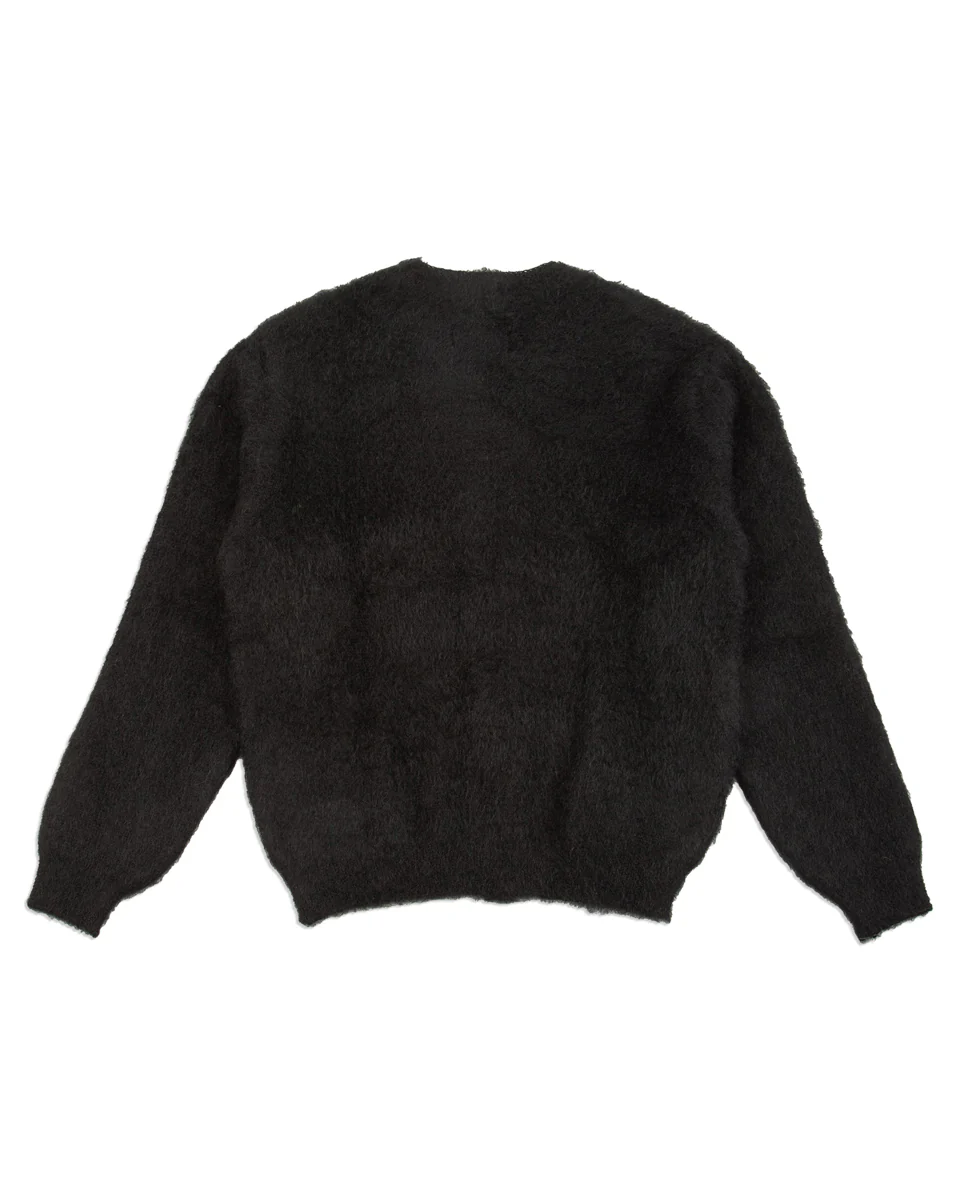 Joe McCoy Mohair Cardigan - Black 2 Joe McCoy Mohair Cardigan - Black