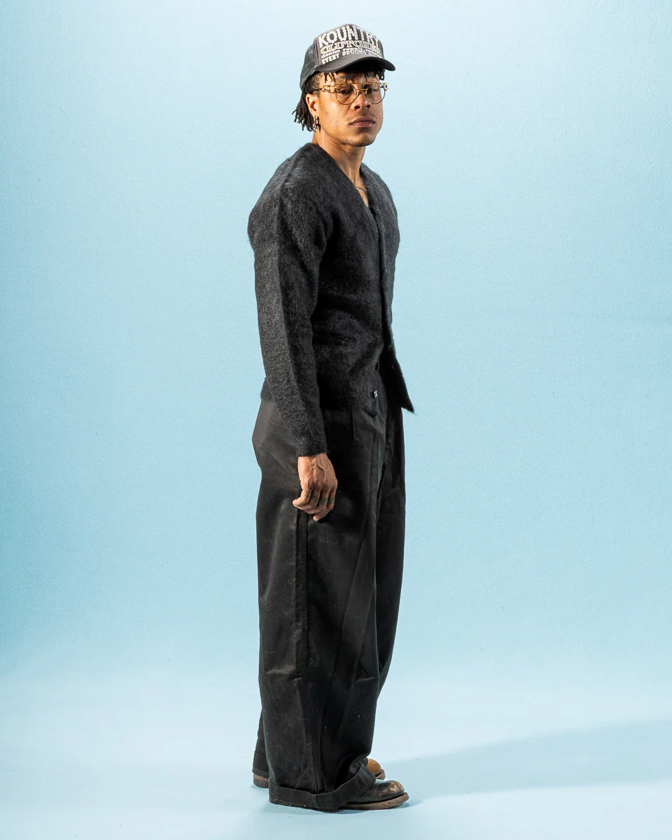 Joe McCoy Mohair Cardigan - Black 5 Joe McCoy Mohair Cardigan - Black