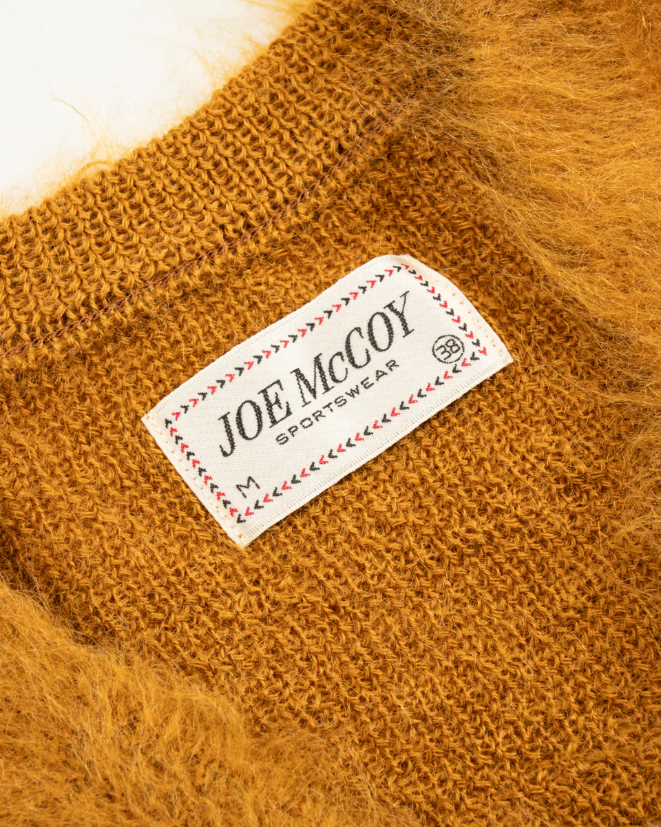 Joe McCoy Mohair V-Neck Sweater - Mustard 5 Joe McCoy Mohair V-Neck Sweater - Mustard