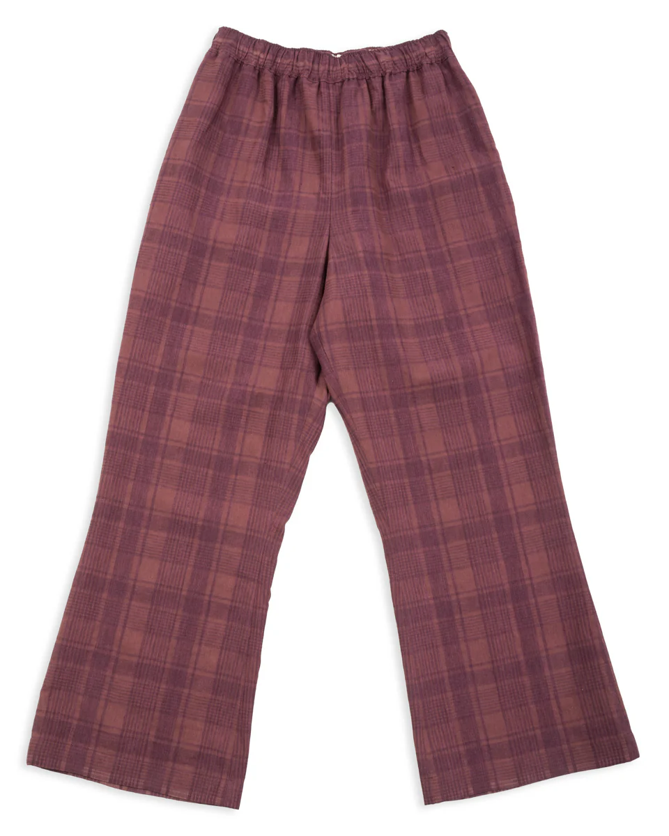 Bell Bottom Easy Trousers - Brown
