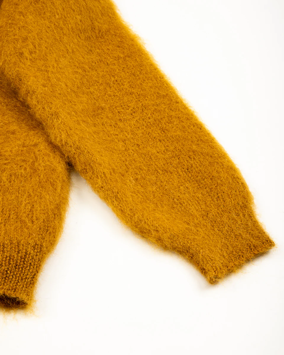 Joe McCoy Mohair Cardigan - Mustard 11 Joe McCoy Mohair Cardigan - Mustard