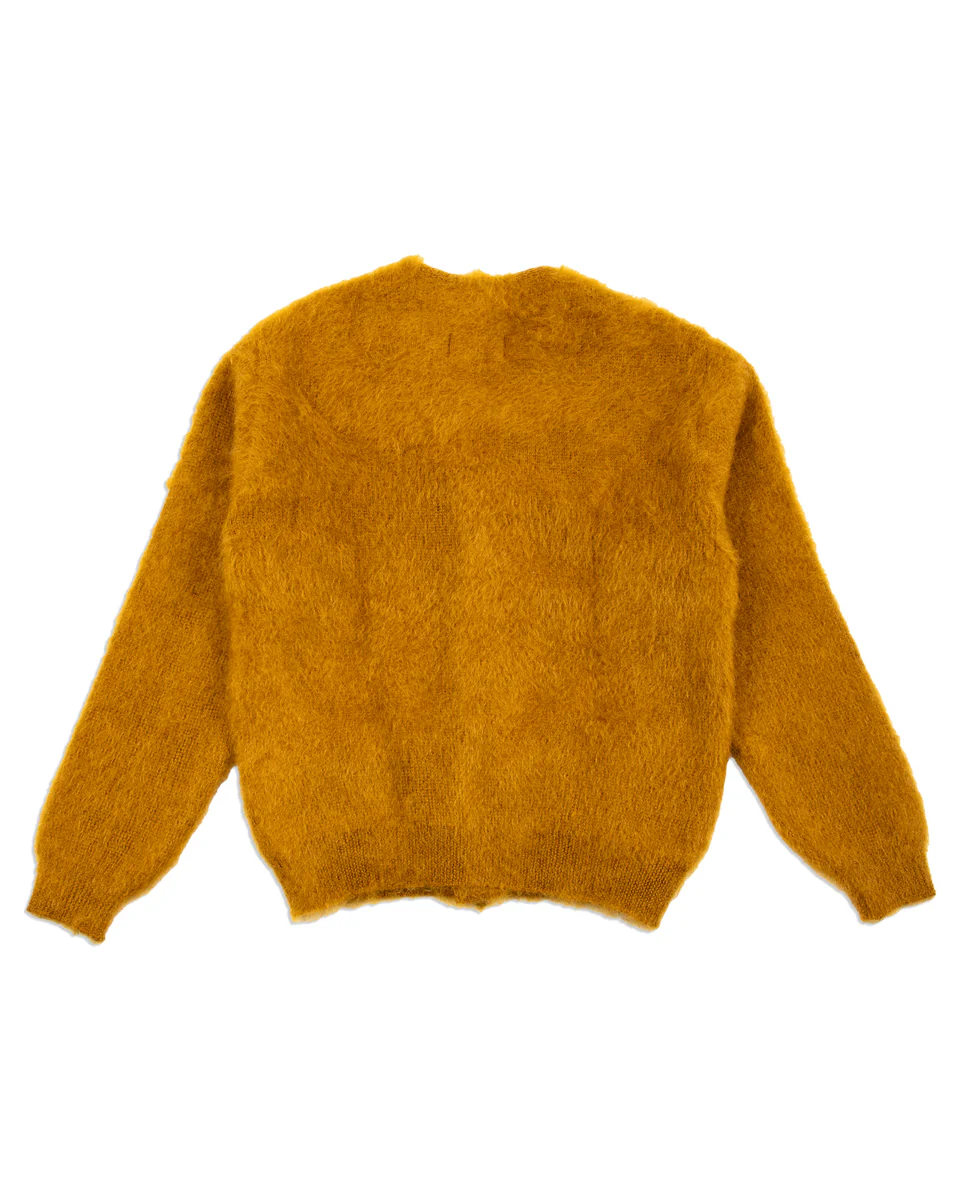 Joe McCoy Mohair Cardigan - Mustard 2 Joe McCoy Mohair Cardigan - Mustard