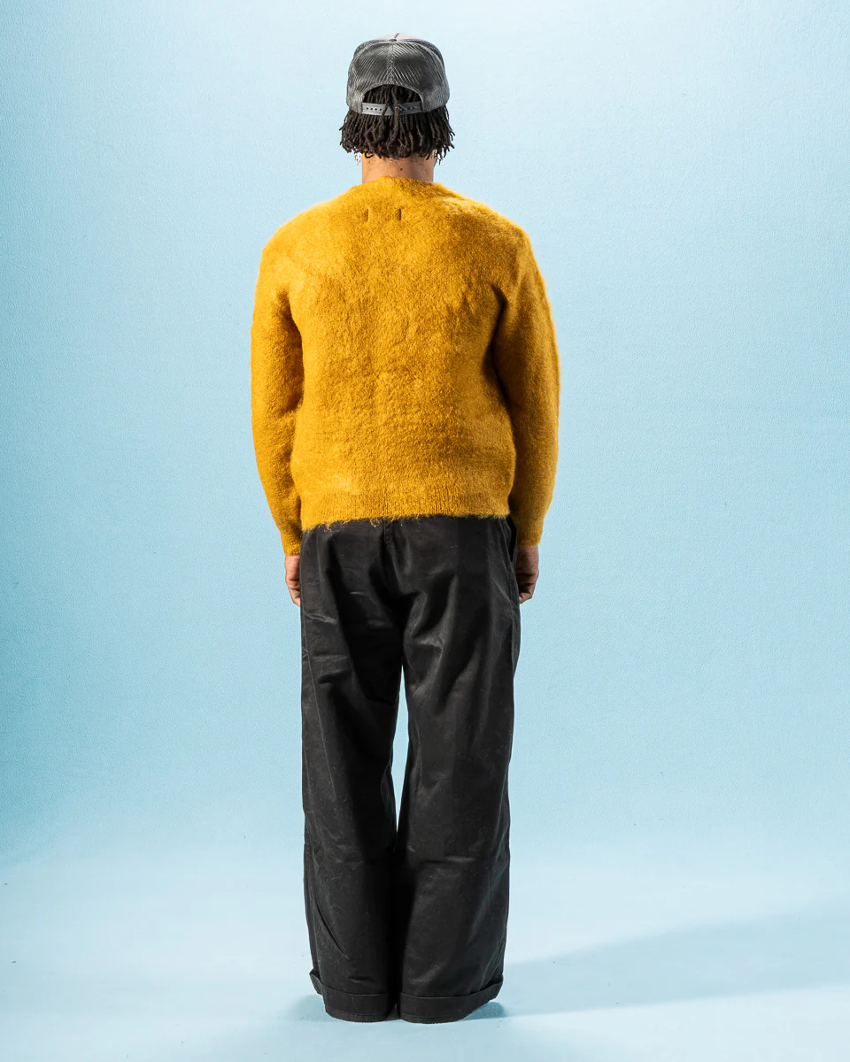 Joe McCoy Mohair Cardigan - Mustard 6 Joe McCoy Mohair Cardigan - Mustard