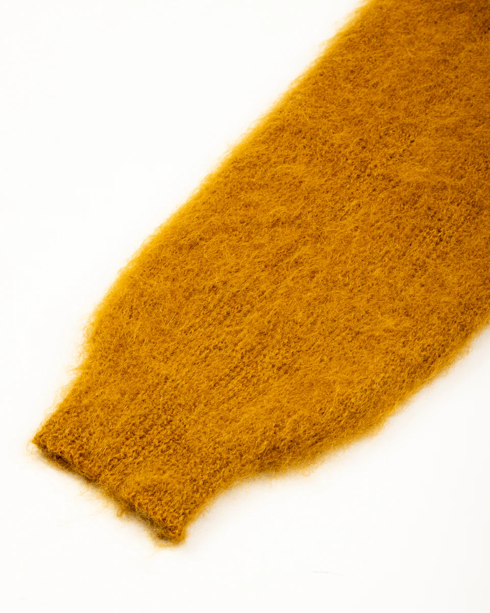 Joe McCoy Mohair Cardigan - Mustard 8 Joe McCoy Mohair Cardigan - Mustard