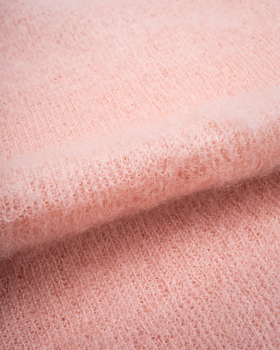 Joe McCoy Mohair V-Neck Sweater - Flamingo 11 Joe McCoy Mohair V-Neck Sweater - Flamingo