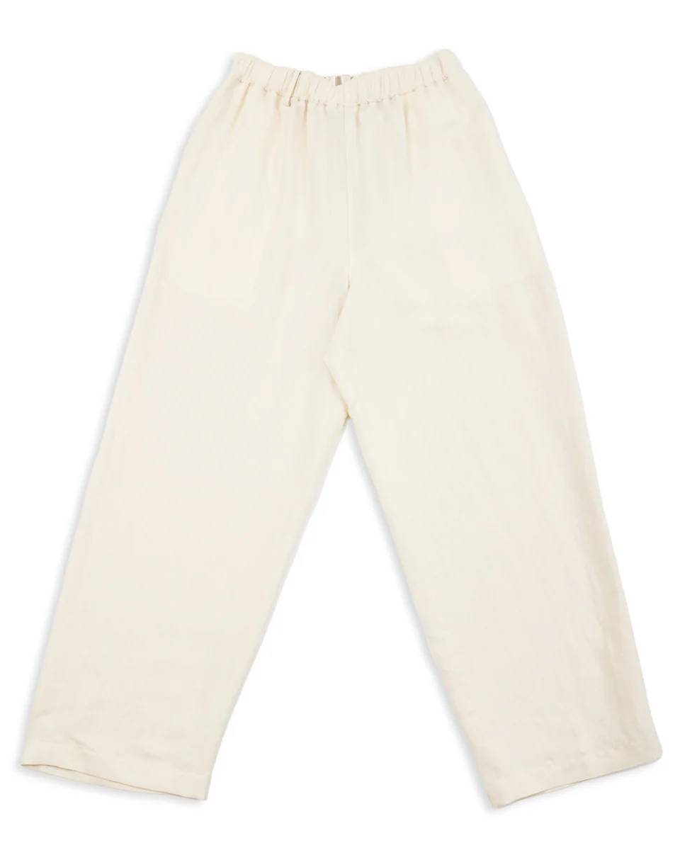 Bamboo Linen Easy Trousers - Beige 1 Bamboo Linen Easy Trousers - Beige