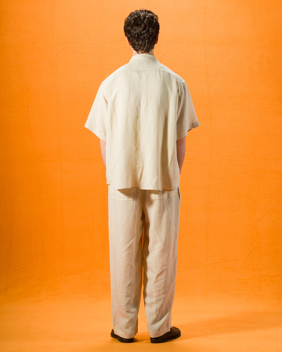 Bamboo Linen Easy Trousers - Beige 6 Bamboo Linen Easy Trousers - Beige