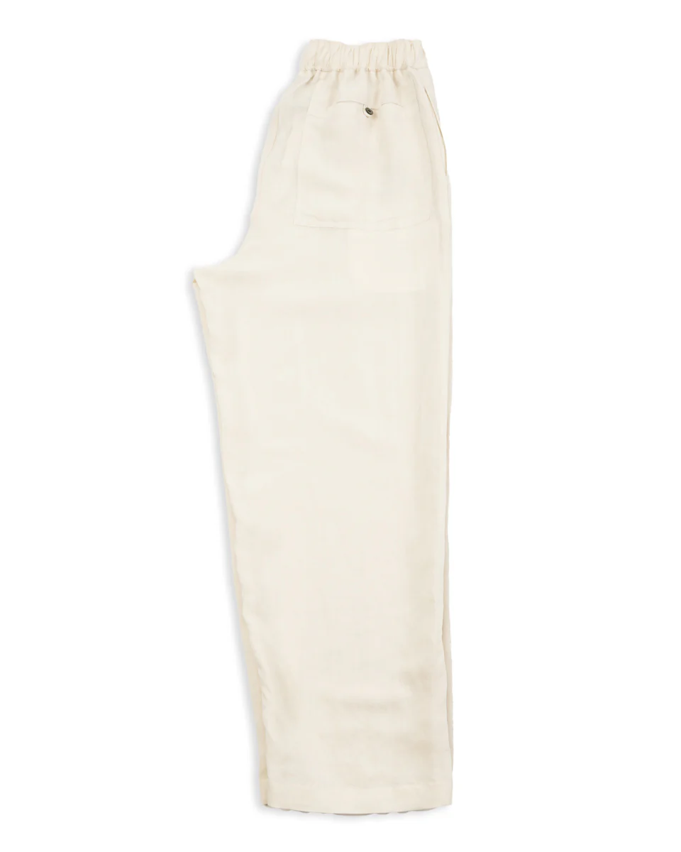 Bamboo Linen Easy Trousers - Beige 7 Bamboo Linen Easy Trousers - Beige
