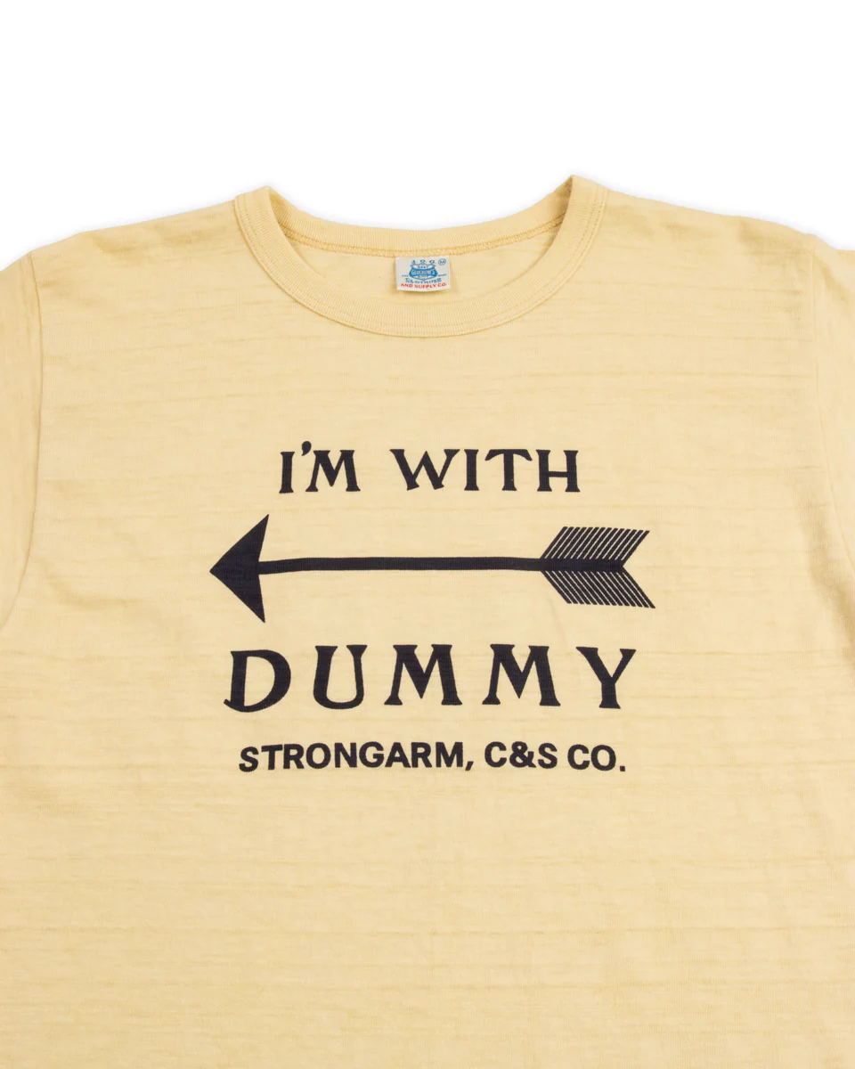 I'm with Dummy T-Shirt - Yellow 5 I'm with Dummy T-Shirt - Yellow