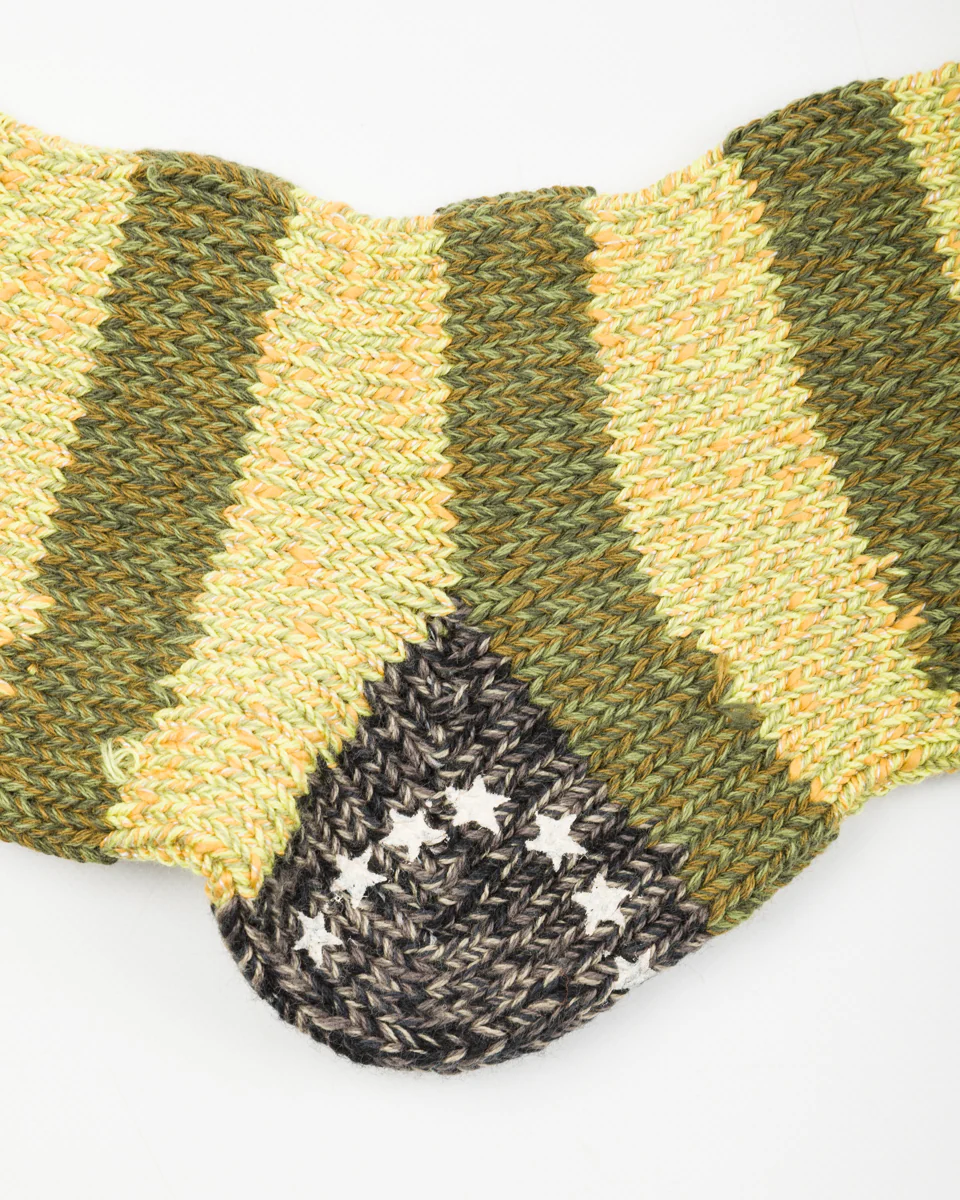 56 Yarns Flag Stripe Socks - Khaki 4 56 Yarns Flag Stripe Socks - Khaki