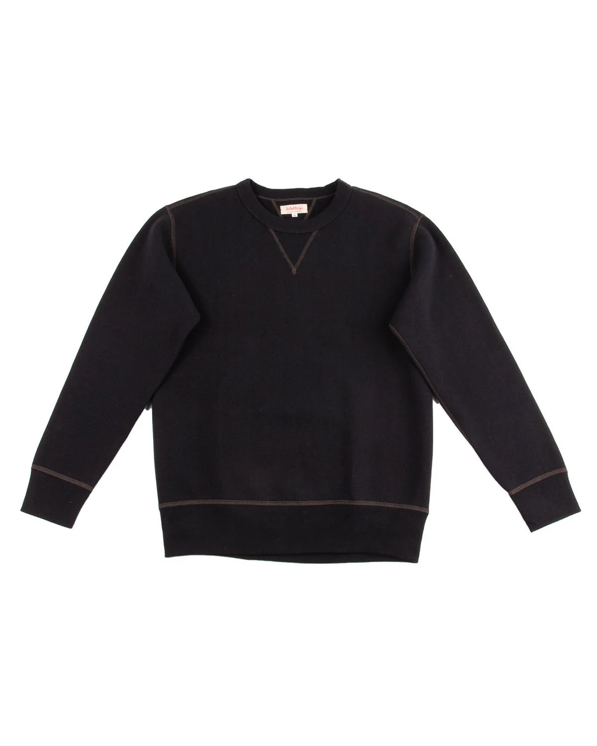 Loopwheel Crewneck Sweatshirt - Black 1 Loopwheel Crewneck Sweatshirt - Black
