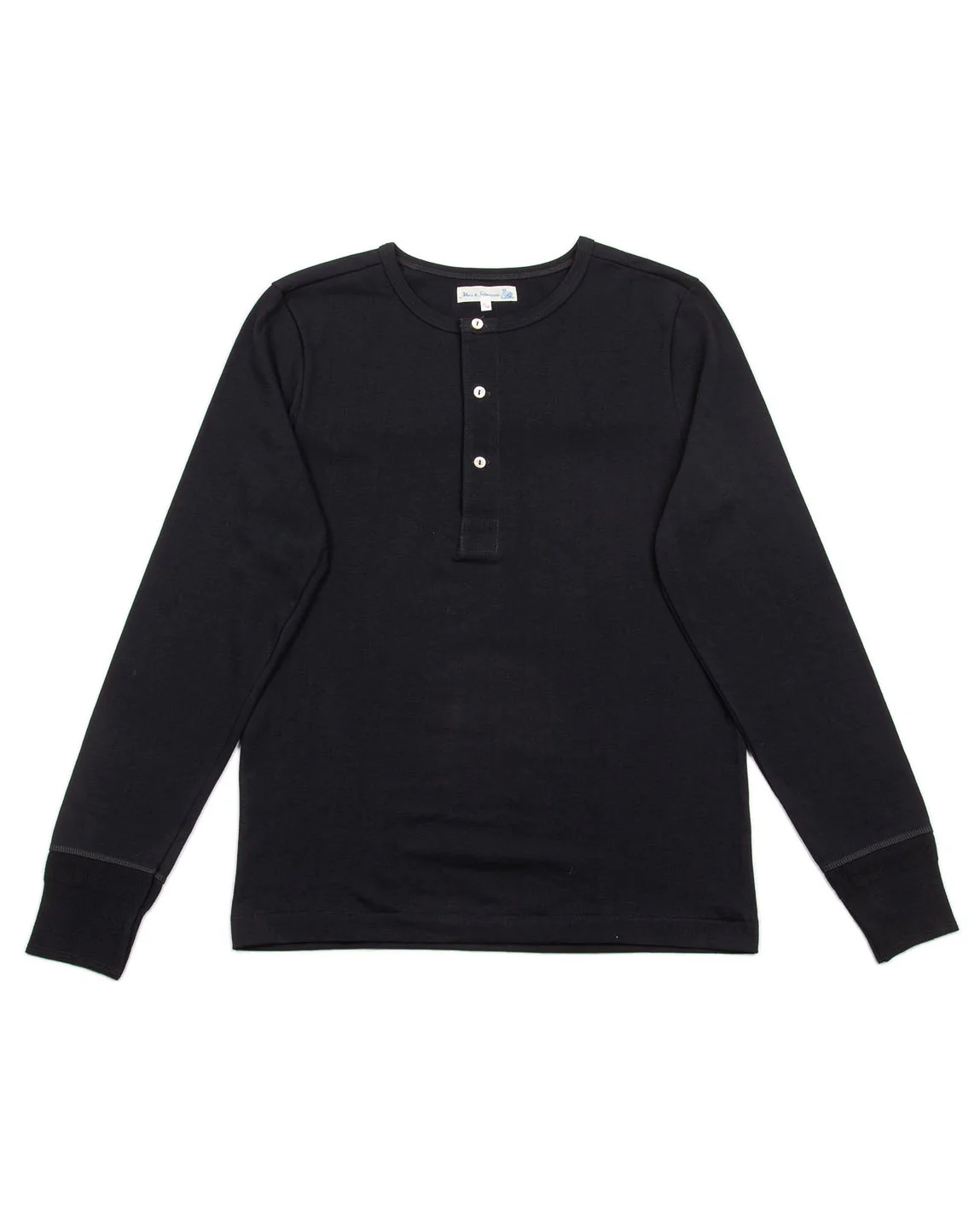 206 Loopwheeled LS Henley - Charcoal