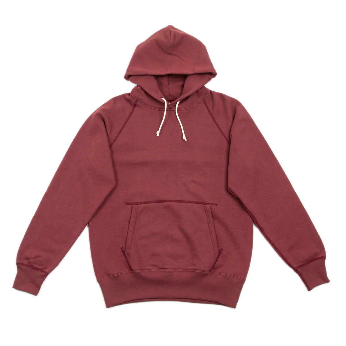 9oz Loopwheel Pullover Hoodie - Maroon