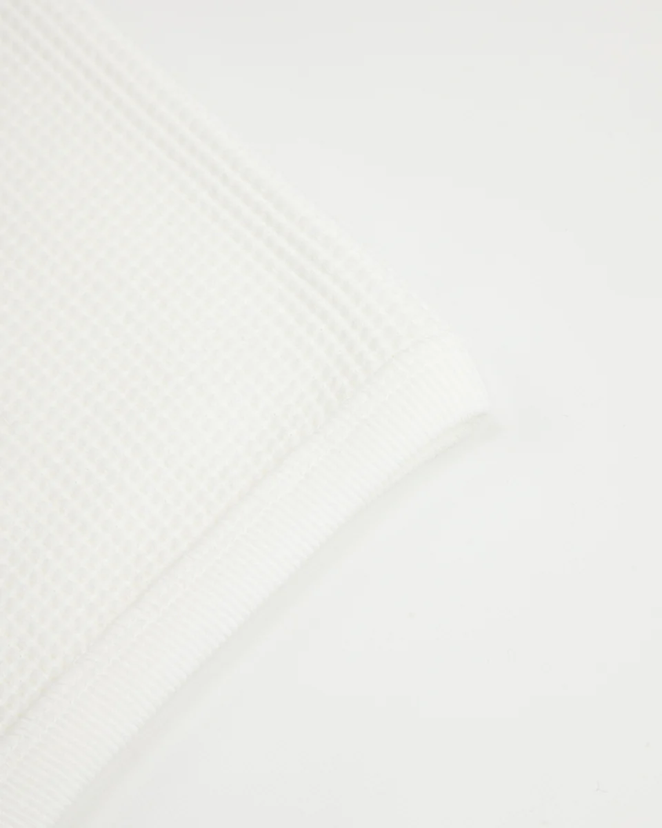 Waffle Thermal Shirt S/S - White 9 Waffle Thermal Shirt S/S - White