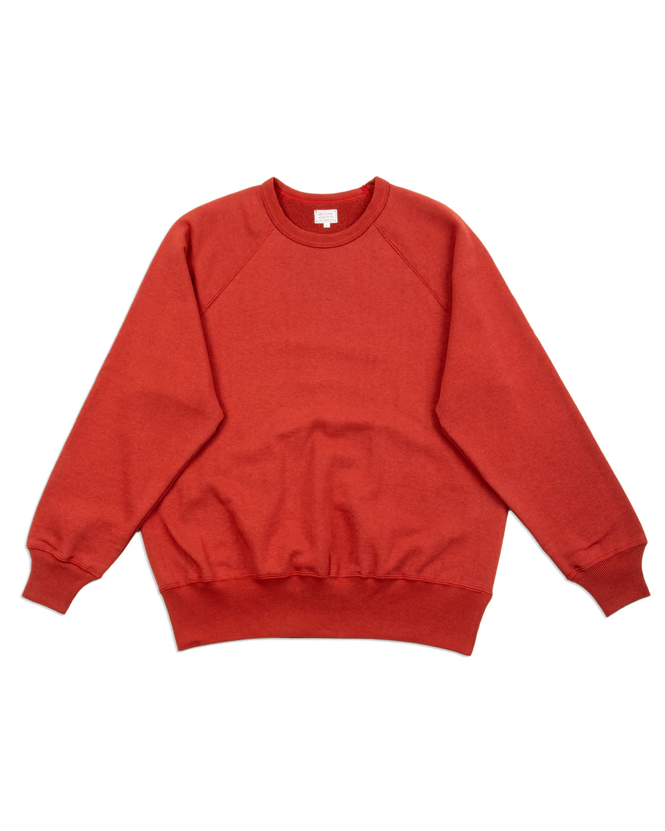 9 oz Loopwheel Raglan Sweatshirt - Cherry