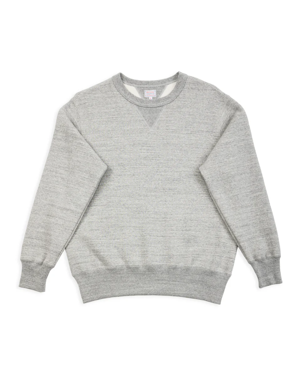 10 oz Loopwheel Crewneck Sweatshirt - Gray
