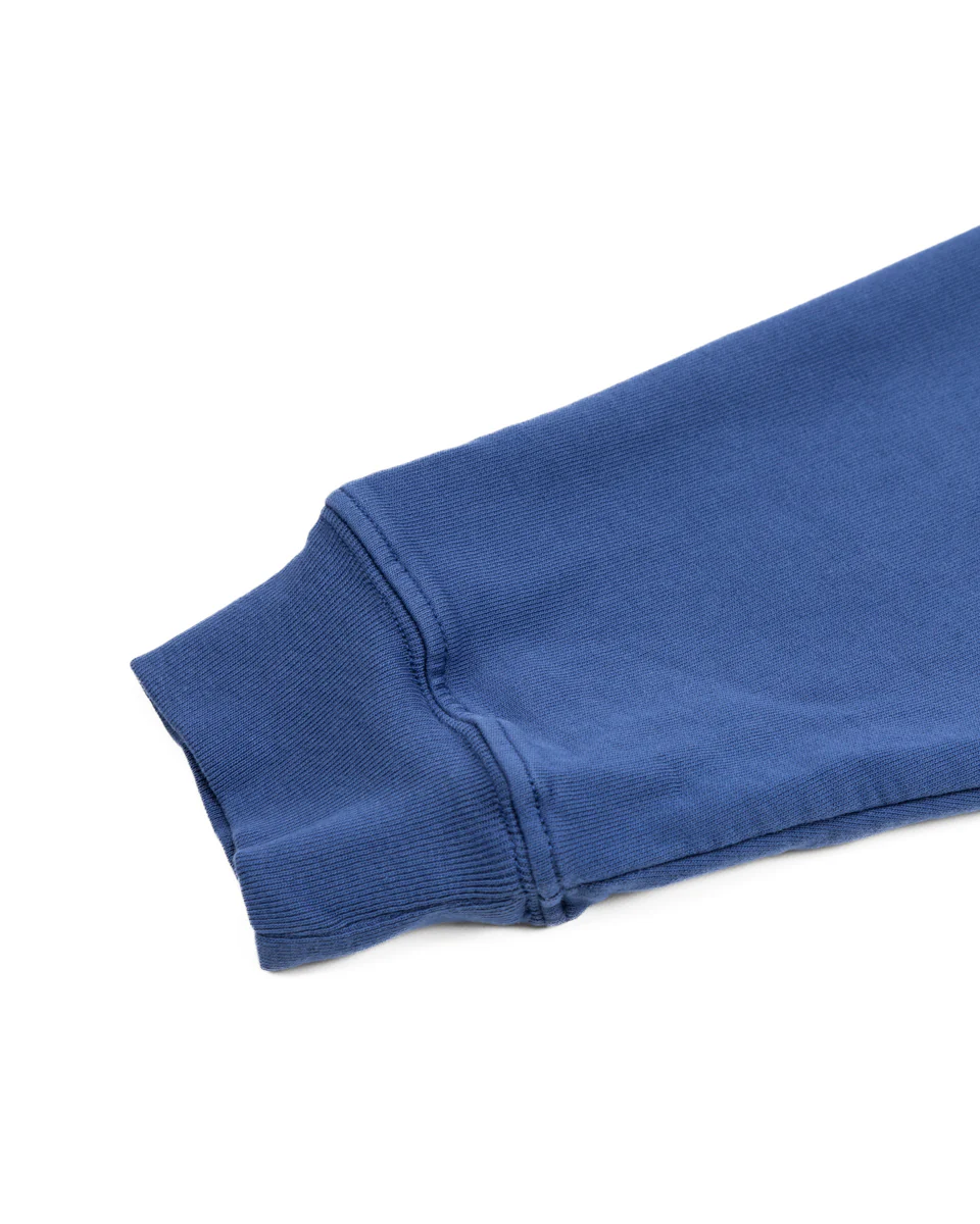 French Terry Cropped Sweat Shirt - Navy 8 French Terry Cropped Sweat Shirt - Navy