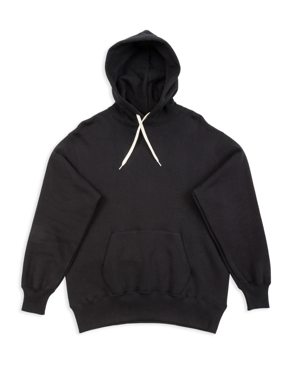 10 oz Loopwheel Hooded Sweatshirt - Black