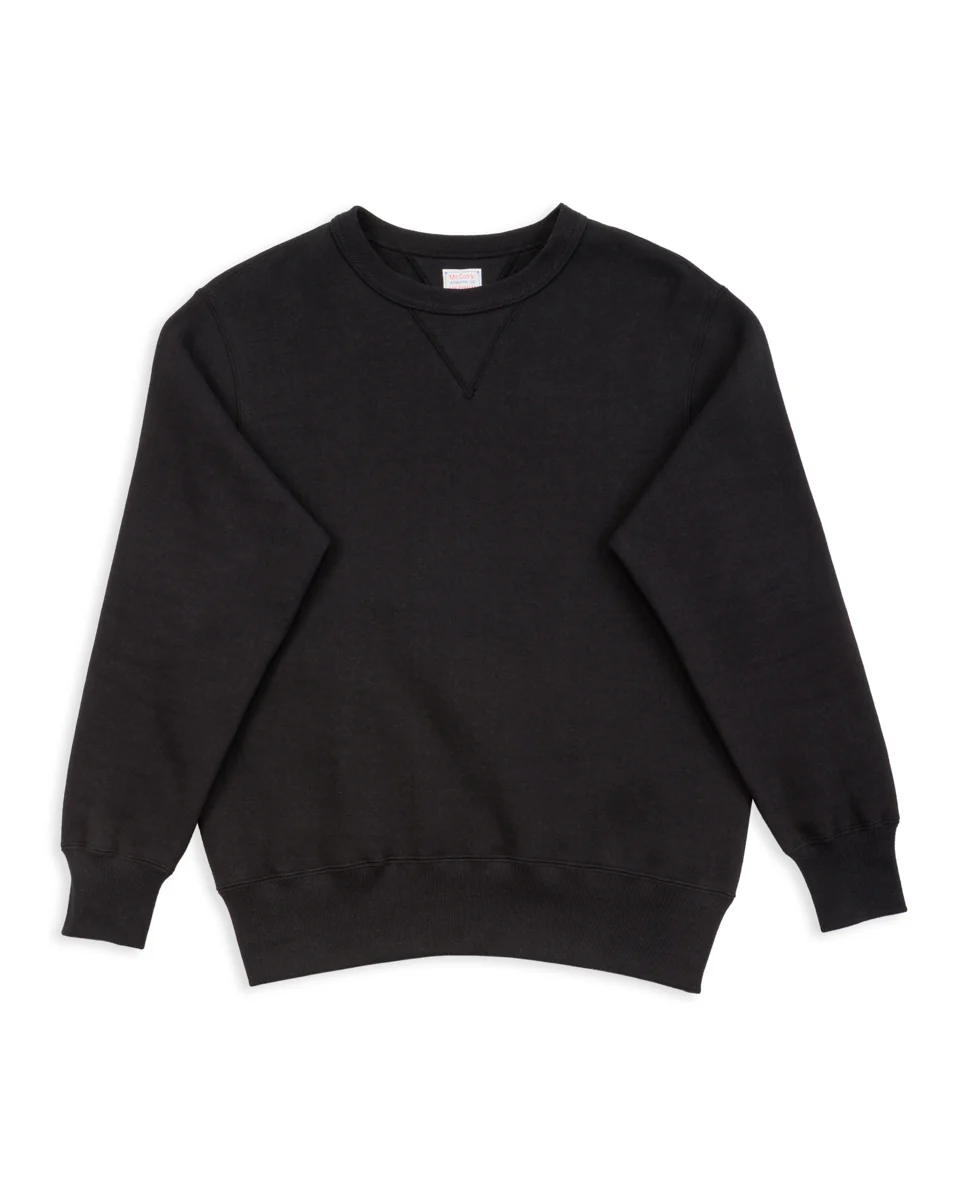10 oz Loopwheel Crewneck Sweatshirt - Black