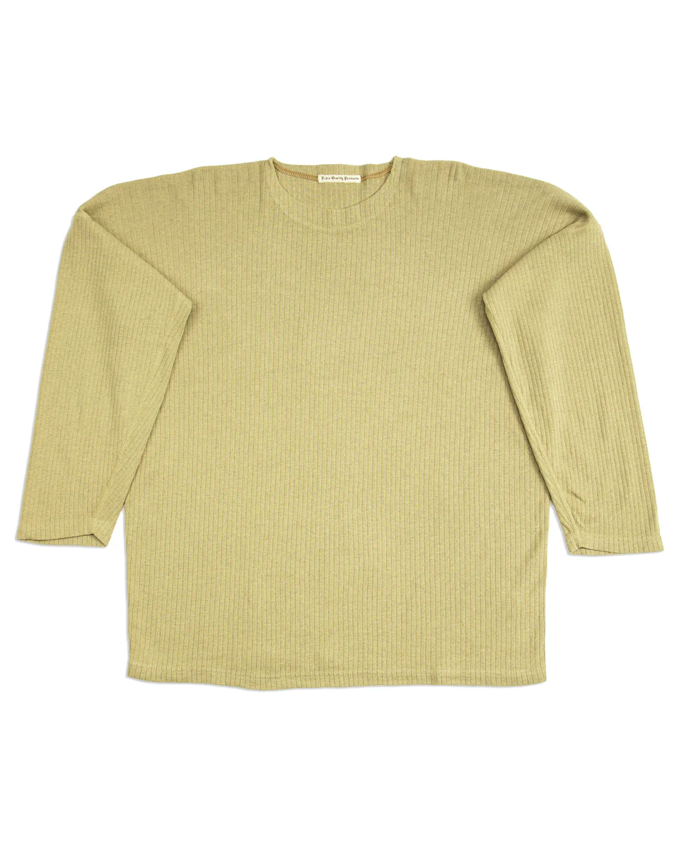 Extra Cotton Rib Crewneck L/S - Olive 1 Extra Cotton Rib Crewneck L/S - Olive