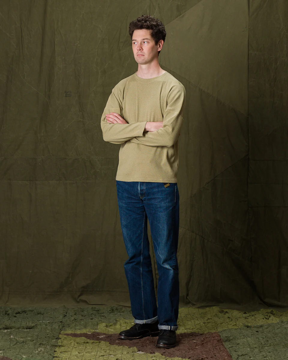 Extra Cotton Rib Crewneck L/S - Olive 3 Extra Cotton Rib Crewneck L/S - Olive