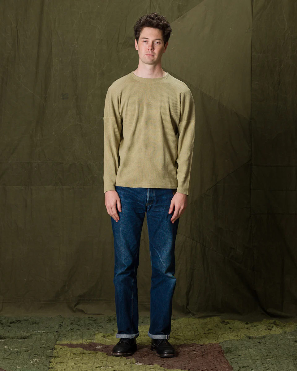 Extra Cotton Rib Crewneck L/S - Olive 4 Extra Cotton Rib Crewneck L/S - Olive