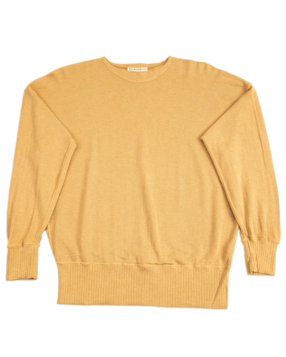 Extra Cotton Jersey Crewneck L/S - Golden Yellow 1 Extra Cotton Jersey Crewneck L/S - Golden Yellow