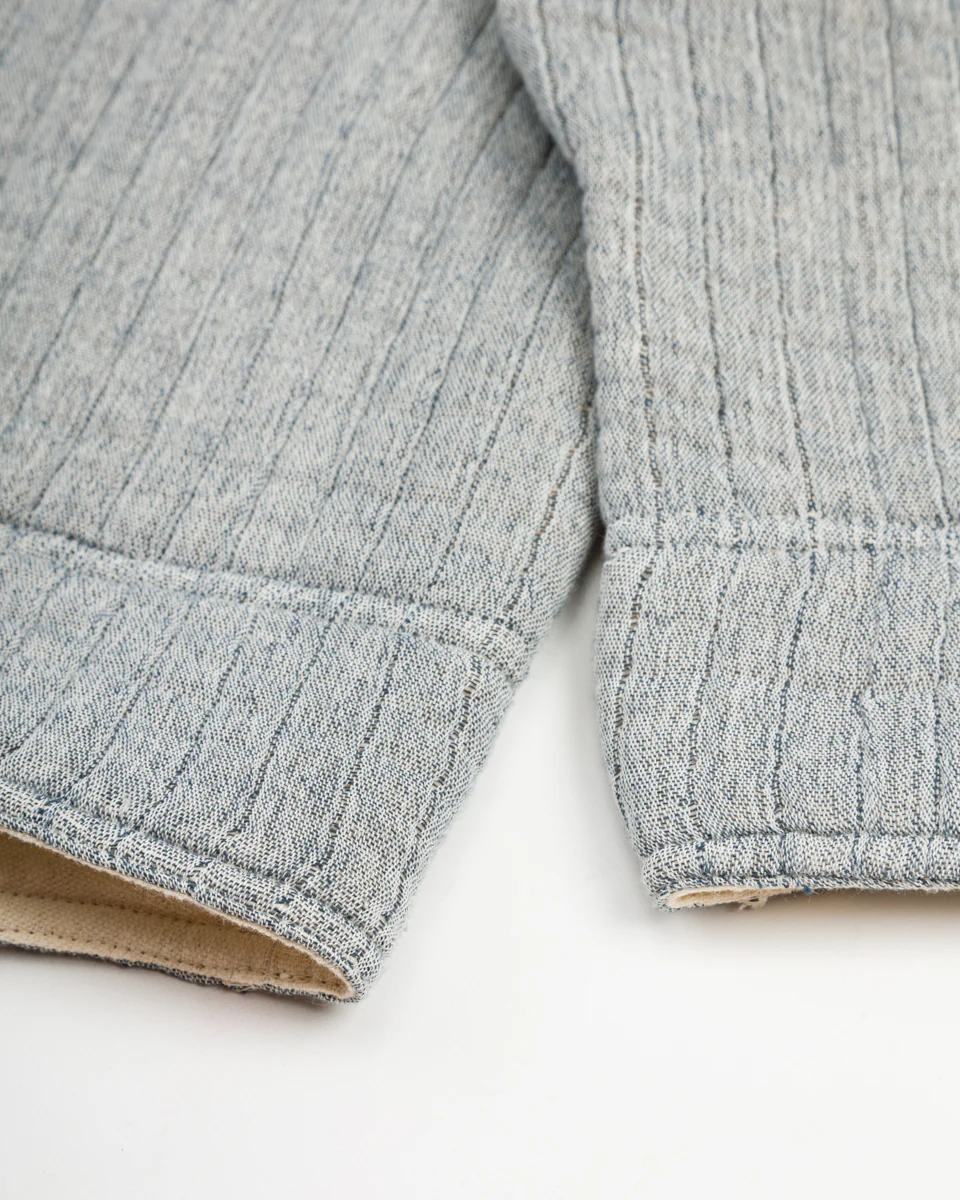 Together Quilted Sweatshirt - Natural/Indigo 10 Together Quilted Sweatshirt - Natural/Indigo
