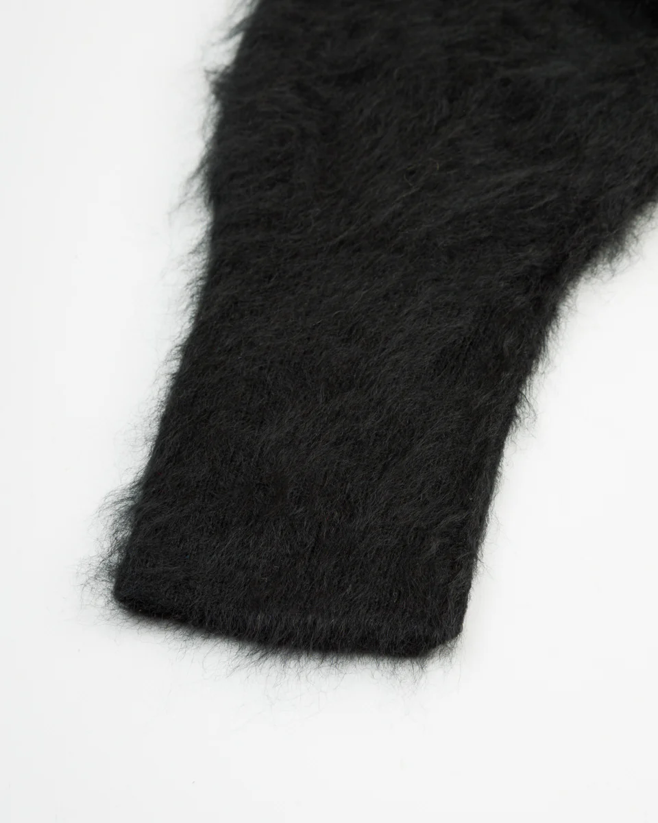 Fur Cashmere V Pullover - Black 10 12 Fur Cashmere V Pullover - Black 10